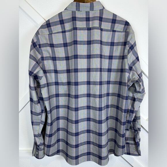 Twillory Untuckable Earth Prince of Wales Button Down Shirt Size XL-2XL - Picture 3 of 10
